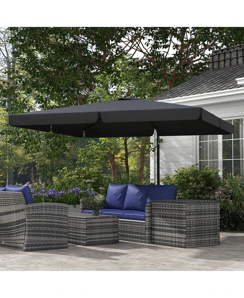 Simplie Fun Versatile Offset Umbrella for Outdoor Relaxation and Shade