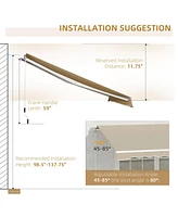 Multi-Surface Adjustable Patio Awning for Sun Protection
