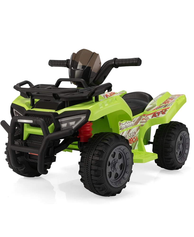 Simplie Fun Kids Ride-On Atv with Music, Lights, and Multiple Entertainment Options