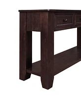 Streamdale Furniture 55" Modern Console Table Sofa Table For Living Room With 3 Drawers And 1 Shelf