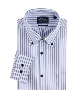 Eagle Men's Oxford Blue Stripe Shirt with Stretch Collar