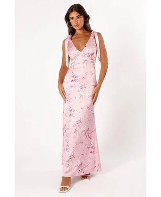 Petal and Pup Women's Xavier Bow Shoulder Maxi Dress