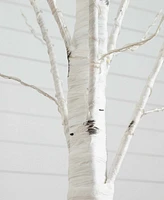 Nearly Natural 7ft. Pre-Lit Artificial White Birch Tree with 400 Warm White Led Lights