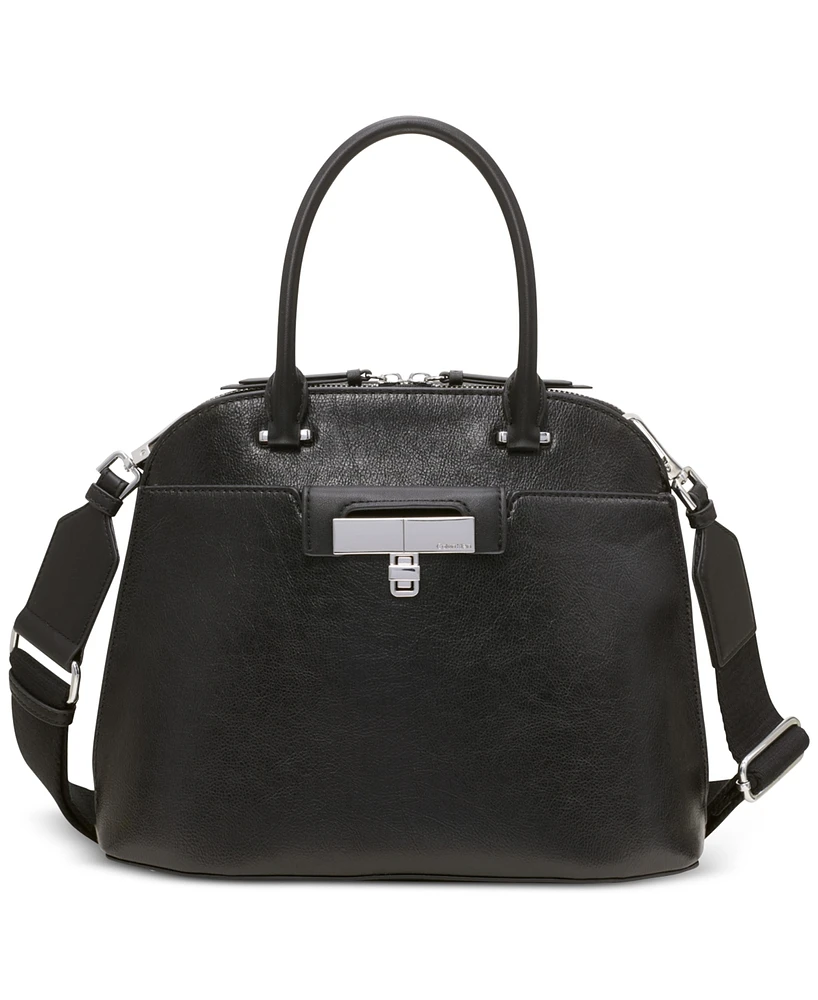 Calvin Klein Becky Convertible Turnlock Dome Satchel