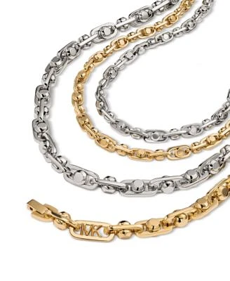 Michael Kors Gold Tone Or Silver Tone Astor Link Chain Necklace Collection