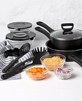 Basic Essentials 32-Pc. Nonstick Aluminum Cookware Set