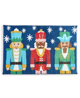 Holiday Lane Nutcracker Printed Rug, 20"x30" Created for Macy's