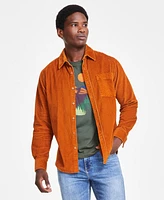 Sun + Stone Men's Long Sleeve Button-Front Corduroy Shirt, Created for Macy's