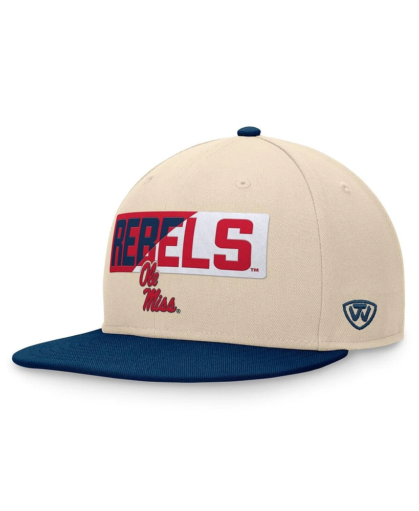 Top of the World Men's Khaki Ole Miss Rebels Goalaso Snapback Hat