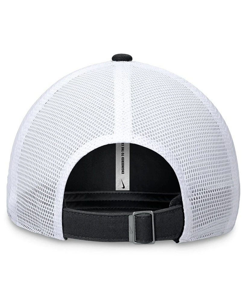 Nike Men's Black Chicago White Sox Evergreen Club Trucker Adjustable Hat