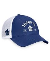 Fanatics Men's Blue/White Toronto Maple Leafs Free Kick Trucker Adjustable Hat