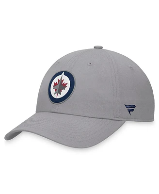 Fanatics Men's Gray Winnipeg Jets Extra Time Adjustable Hat