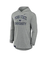 Nike Men's Heather Gray Penn State Nittany Lions Blitz Hoodie Long Sleeve T-Shirt