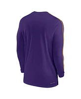 Nike Men's Lsu Tigers 2024 Sideline Coach Uv Performance Long Sleeve T-Shirt