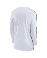 Nike Men's Lsu Tigers 2024 Sideline Coach Uv Performance Long Sleeve T-Shirt