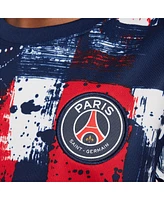 Nike Big Boys and Girls Navy Paris Saint-Germain 2024/25 Home Academy Pro Pre-Match Top