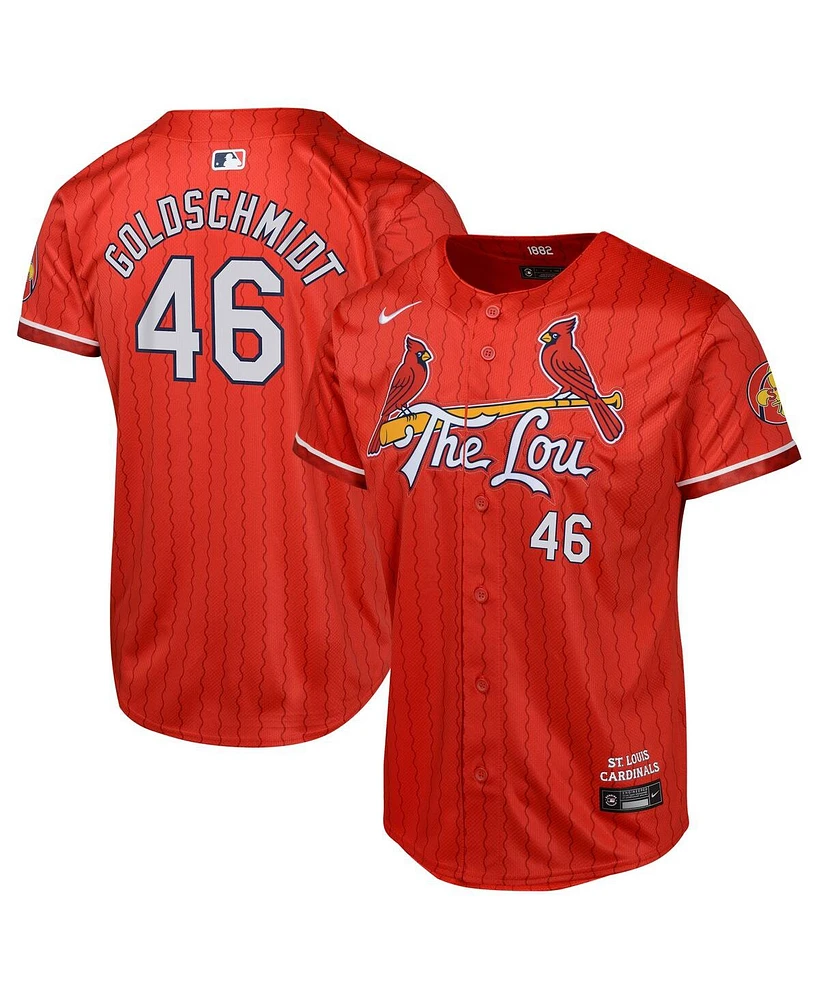 Nike Big Boy's and Girl's Paul Goldschmidt Red St. Louis Cardinals 2024 City Connect Limited Player Jersey