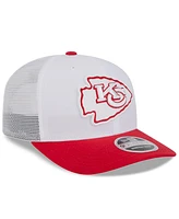 New Era Men's White/Red Kansas City Chiefs 2024 Nfl Training Camp 9SEVENTY Trucker Hat