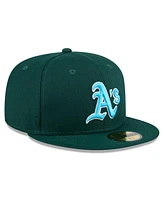 New Era Men's Green Oakland Athletics 2024 Father's Day 59FIFTY Fitted Hat