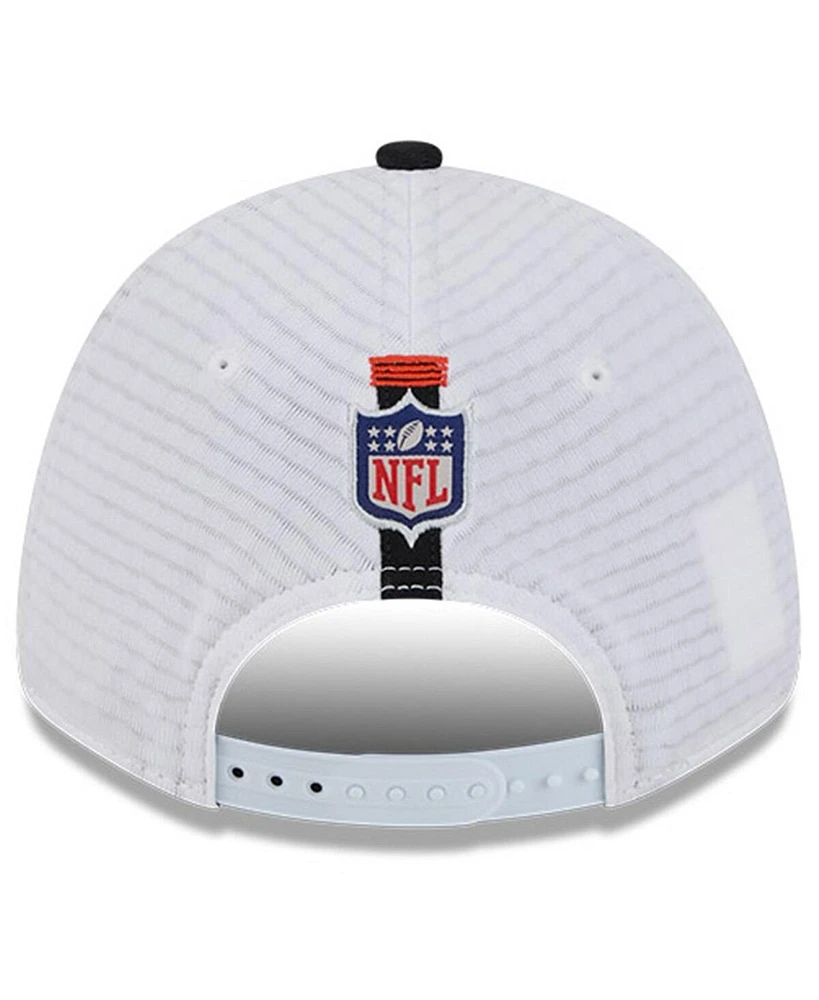 New Era Men's White/Black Cincinnati Bengals 2024 Nfl Training Camp 9FORTY Adjustable Hat