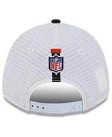 New Era Men's White/Black Cincinnati Bengals 2024 Nfl Training Camp 9FORTY Adjustable Hat