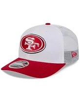 New Era Men's White/Scarlet San Francisco 49ers 2024 Nfl Training Camp 9SEVENTY Trucker Hat