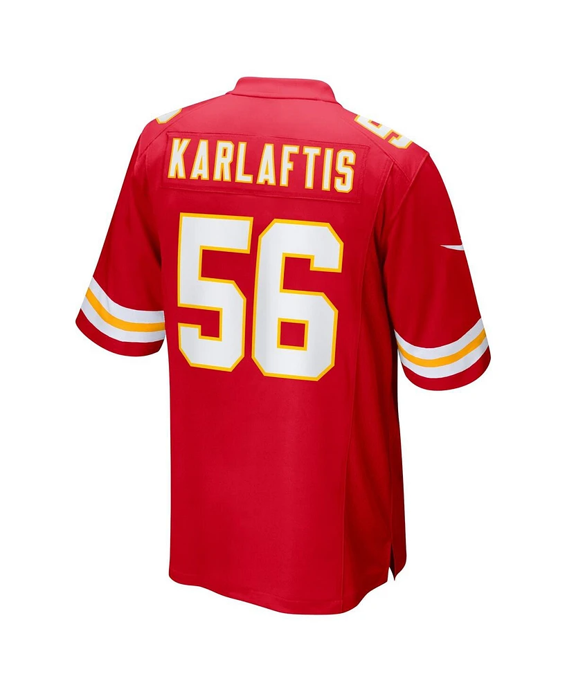 Nike Men's Red George Karlaftis Kansas City Chiefs Super Bowl Lviii Game Jersey