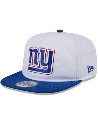 New Era Men's White/Royal New York Giants 2024 Nfl Training Camp Golfer Snapback Hat