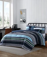 Closeout! Nautica Elliot Stripe 5 Piece Comforter Set