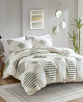 Ink+Ivy Tahli Tufted Chenille 3-Pc. Duvet Cover Set