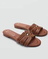 Mango Women's Beaded Strap Sandals