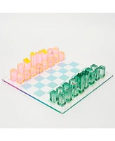 Sunnylife Lucite Ombre Chess & Checkers