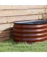 Modular Galvanized Raised Garden Bed Kit with Improved Safety Edging