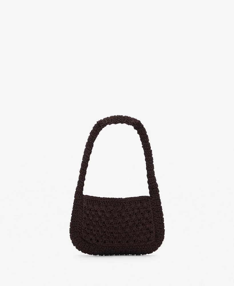 Mango Women's Crochet Handbag