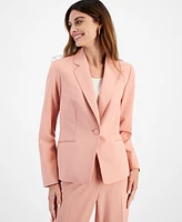 Le Suit Women's Notch-Collar One-Button Pantsuit, Regular & Petite Sizes