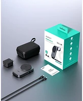 Aukey Lc-MC312 MagFusion Z Qi2 Mfw Certified 3-in-1 15W Foldable Magnetic Fast Wireless Charging Station 1.5ft Usb C-c Cable Included