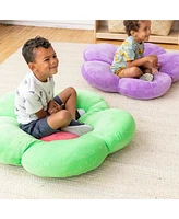 ECR4Kids SoftZone Flower Floor Pillow, Bright Pink
