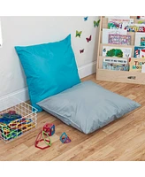 ECR4Kids Jumbo Floor Pillow, 27in, Light Grey