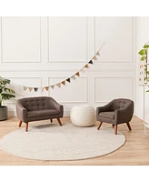 ECR4Kids Willa Loveseat, Raisin
