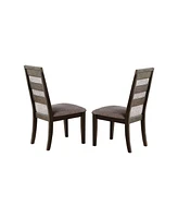 Simplie Fun Dining Chair With Upholstered Cushion, Grey(Set Of 2)