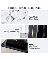Simplie Fun Ultra Modern Dining Table Glamour and Comfort for Your Space