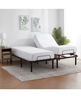 Clara Clark Adjustable Head & Foot Zero Gravity Bed Base - Wireless Remote - Fast & Easy Assembly