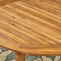 Acacia Wood Outdoor Dining Table - Seats 4