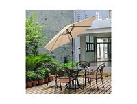 Slickblue 10 Feet Outdoor Patio Umbrella with Tilt Adjustment and Crank