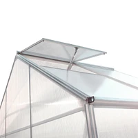 Premium Greenhouse Polycarbonate and Aluminum Frame, Sliding Door
