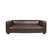 Contemporary Upholstered Tuxedo Sofa with Birch Wood Legs