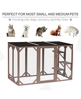 Streamdale Furniture Deluxe Multi-Level Cat Tower with Panoramic Viewpoint