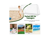 Slickblue 12 x 6 Feet Soccer Goal with Strong Pvc Frame and High-Strength Netting