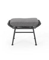 Modern Boho Rattan Ottoman Set Comfort and Style for Your Outdoor Space
