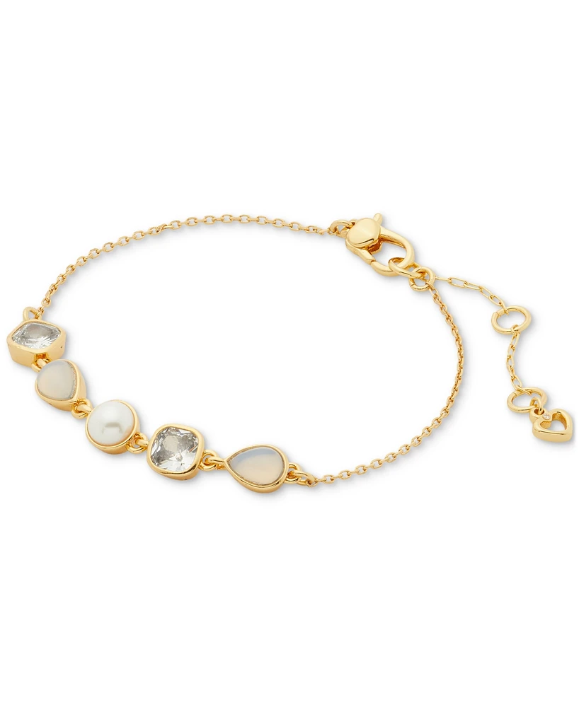 kate spade new york Gold-Tone Bubbly Bezel Bracelet